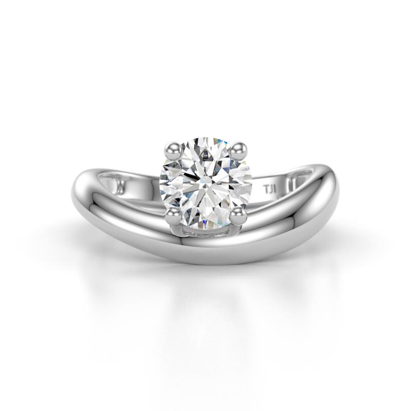 Anahi 1.00 ct IGI Certified Lab Grown Diamond Women Curve Solitaire Ring 
