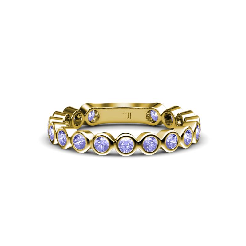 Ashlyn 2.30 mm Tanzanite 3/4 Eternity Band 
