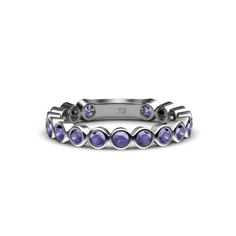 Ashlyn 2.30 mm Iolite 3/4 Eternity Band 