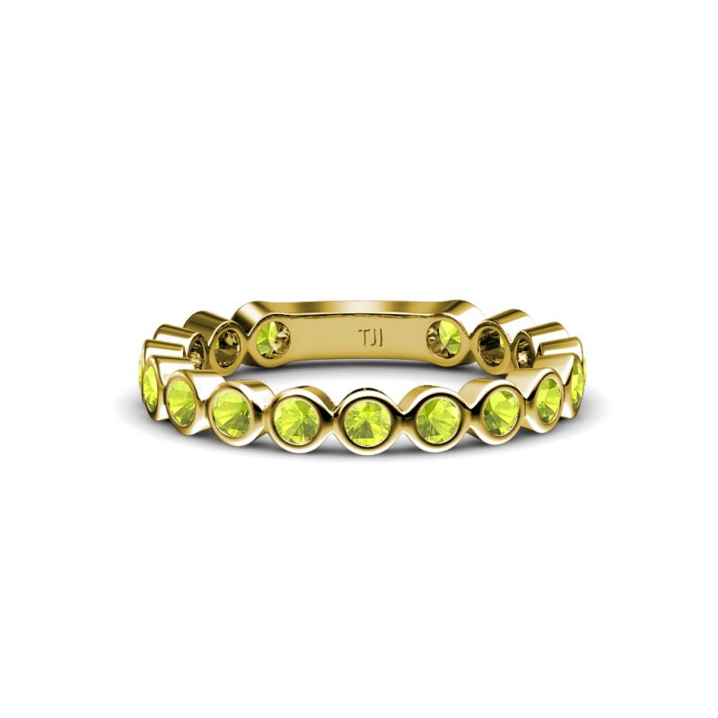 Ashlyn 2.30 mm Peridot 3/4 Eternity Band 