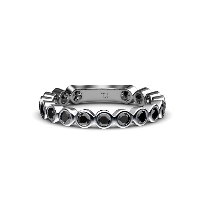 Ashlyn 2.30 mm Black Diamond 3/4 Eternity Band 