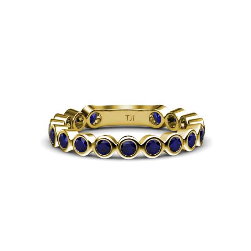 Ashlyn 2.30 mm Blue Sapphire 3/4 Eternity Band 