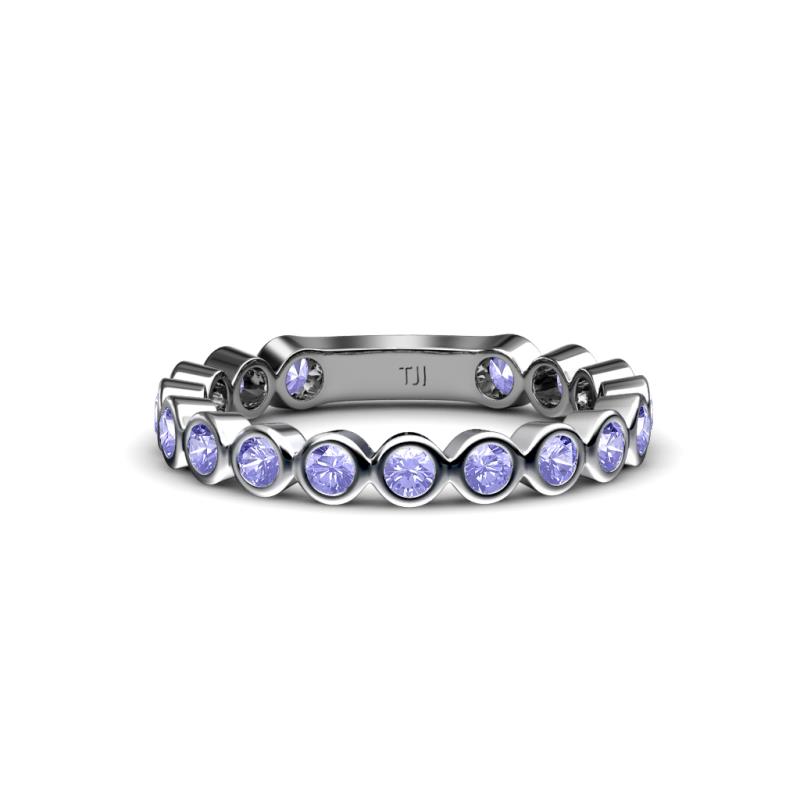 Ashlyn 2.30 mm Tanzanite 3/4 Eternity Band 