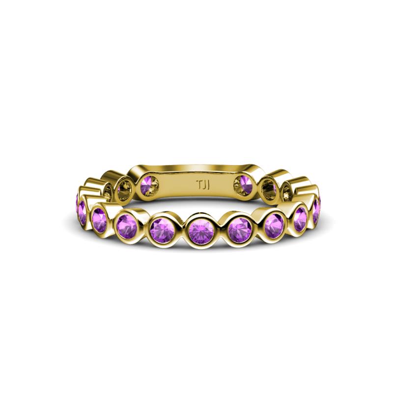 Ashlyn 2.30 mm Amethyst 3/4 Eternity Band 