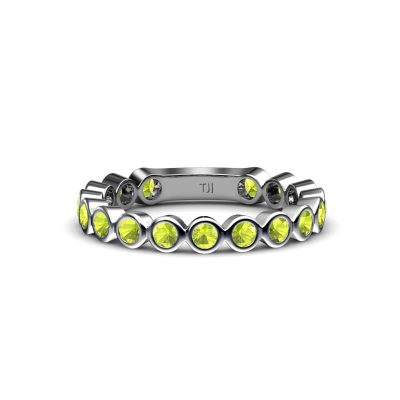 Ashlyn 2.30 mm Peridot 3/4 Eternity Band 