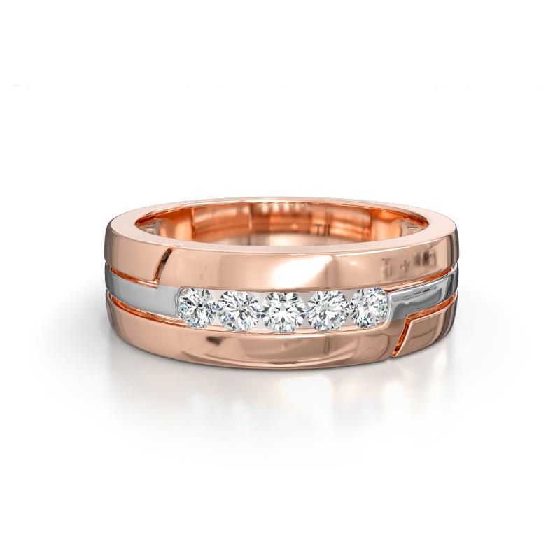 Brandon 0.30 ctw Lab Grown Diamonds High Polished Men Wedding Band (7 mm) 