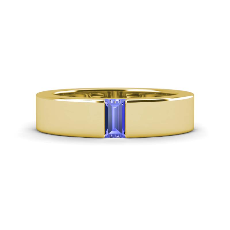 Carter 0.30 ct Baguette Shape Tanzanite Men Wedding Band (5 mm) 