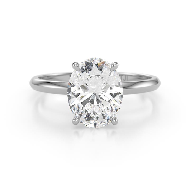 Elodie 5.00 ct IGI Certified Oval Shape Lab Grown Diamond Solitaire Engagement Ring 