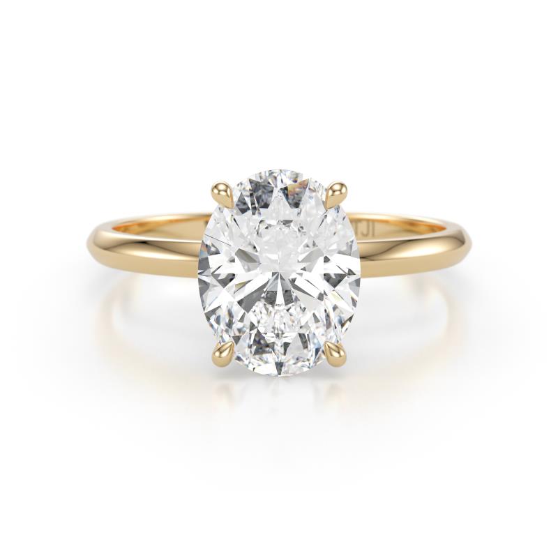 Elodie 5.00 ct IGI Certified Oval Shape Lab Grown Diamond Solitaire Engagement Ring 