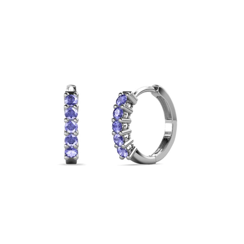 Aricia Petite 0.28 ctw Tanzanite Women Hoop Earrings 