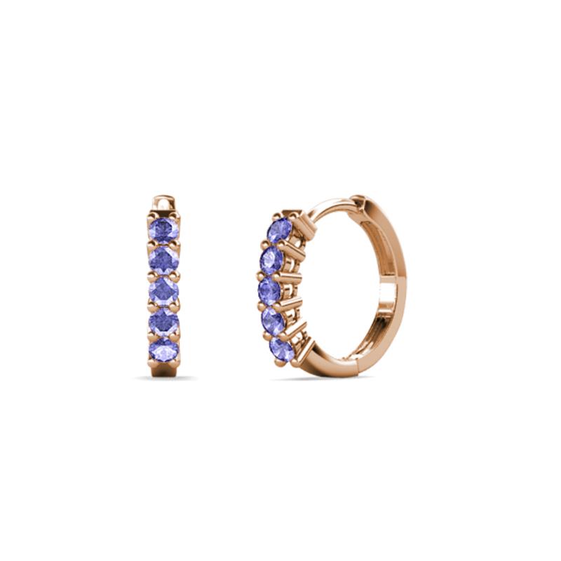 Aricia Petite 0.28 ctw Tanzanite Women Hoop Earrings 