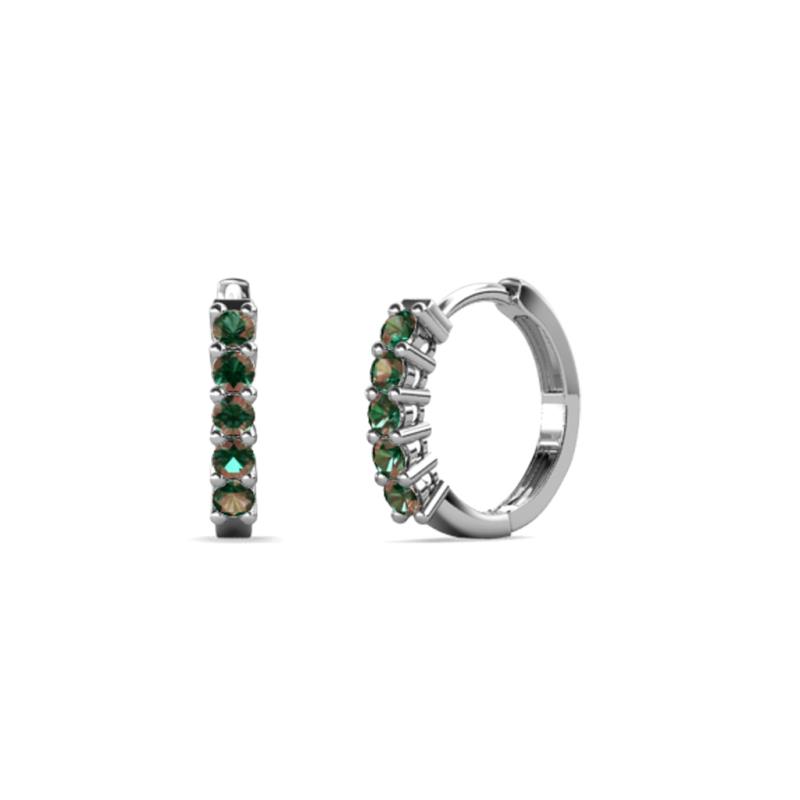 Aricia Petite 0.40 ctw Created Alexandrite Women Hoop Earrings 
