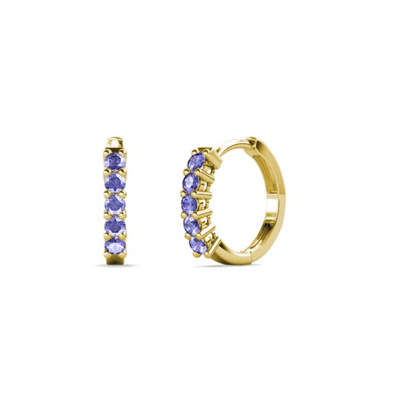 Aricia Petite 0.28 ctw Tanzanite Women Hoop Earrings 