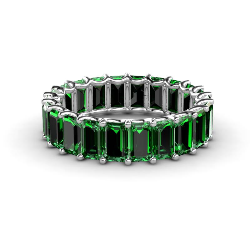 Victoria 5.25 ctw Emerald Cut Created Emerald (5 x 3 mm) Women Eternity Band 