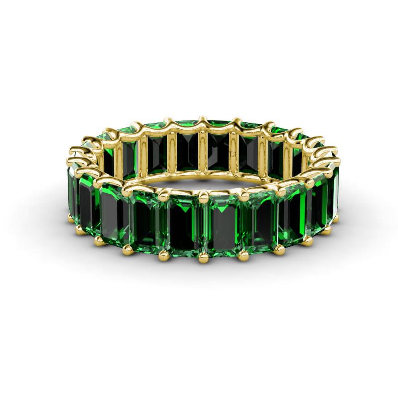 Victoria 5.25 ctw Emerald Cut Created Emerald (5 x 3 mm) Women Eternity Band 