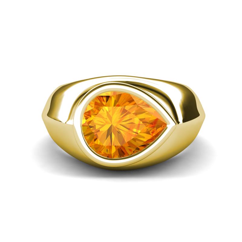 Dianne 1.75 ct Pear Shape Citrine Women Solitaire Engagement Ring 