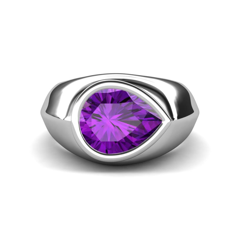 Dianne 1.70 ct Pear Shape Amethyst Women Solitaire Engagement Ring 