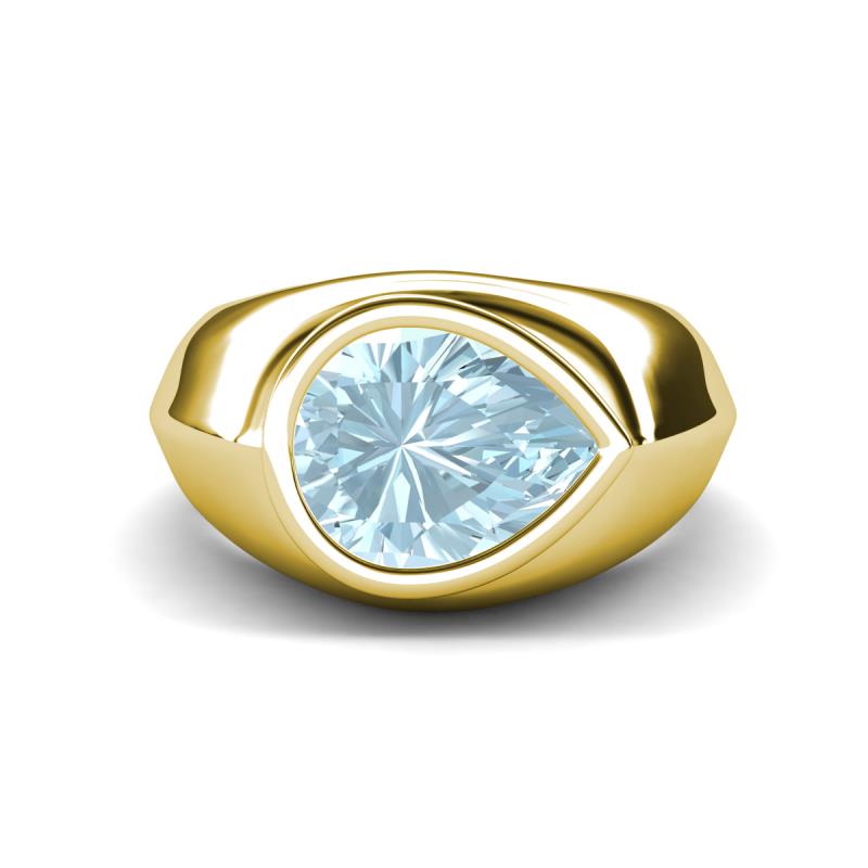 Dianne 1.95 ct Pear Shape Aquamarine Women Solitaire Engagement Ring 