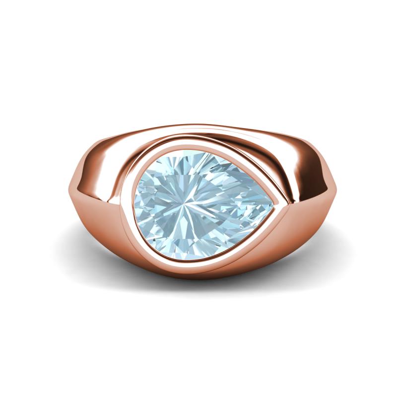 Dianne 1.95 ct Pear Shape Aquamarine Women Solitaire Engagement Ring 