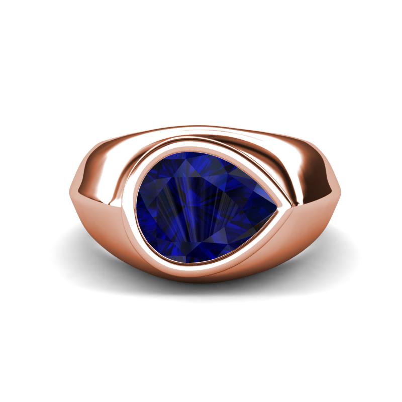 Dianne 3.15 ct Pear Shape Blue Sapphire Women Solitaire Engagement Ring 