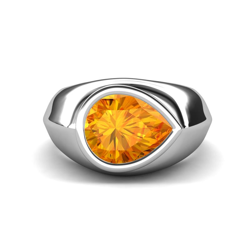 Dianne 1.75 ct Pear Shape Citrine Women Solitaire Engagement Ring 