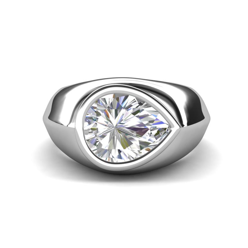 Dianne 1.90 ct Pear Shape Moissanite Women Solitaire Engagement Ring 