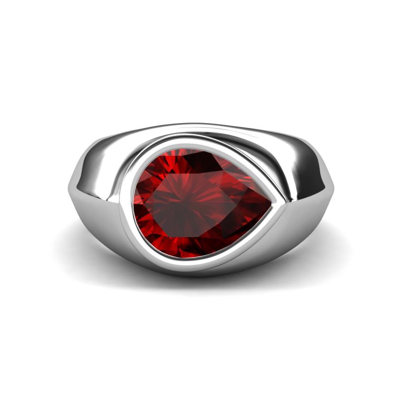 Dianne 2.15 ct Pear Shape Red Garnet Women Solitaire Engagement Ring 