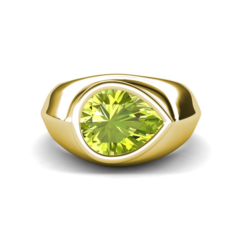 Dianne 2.20 ct Pear Shape Peridot Women Solitaire Engagement Ring 