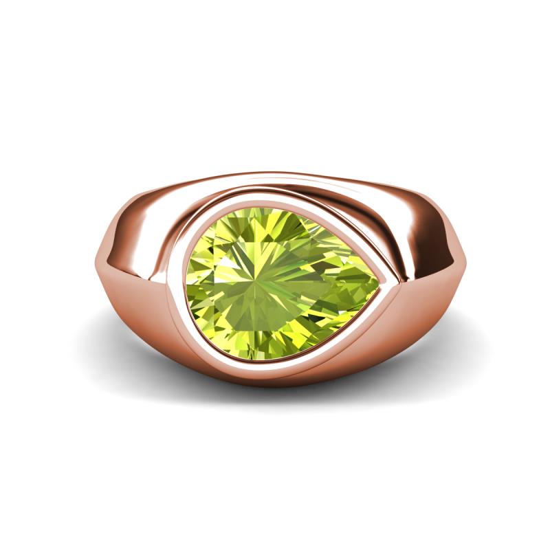 Dianne 2.20 ct Pear Shape Peridot Women Solitaire Engagement Ring 
