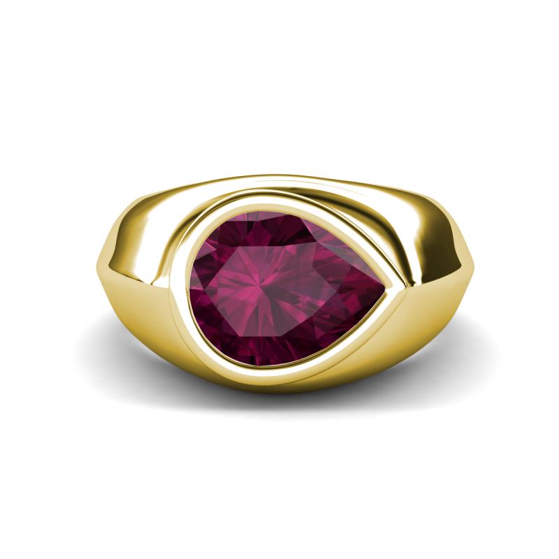 Dianne 2.40 ct Pear Shape Rhodolite Garnet Women Solitaire Engagement Ring 