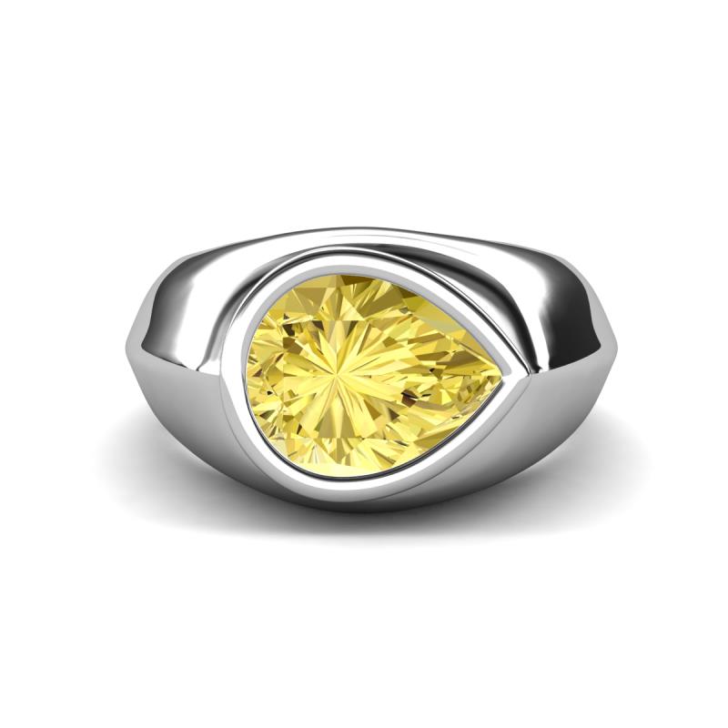 Dianne 2.50 ct Pear Shape Yellow Sapphire Women Solitaire Engagement Ring 