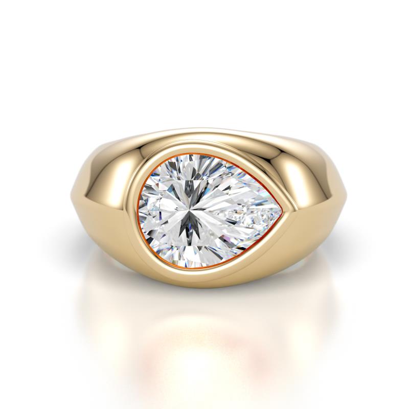 Dianne 2.10 ct GIA Certified Pear Shape Natural Diamond Women Solitaire Engagement Ring 