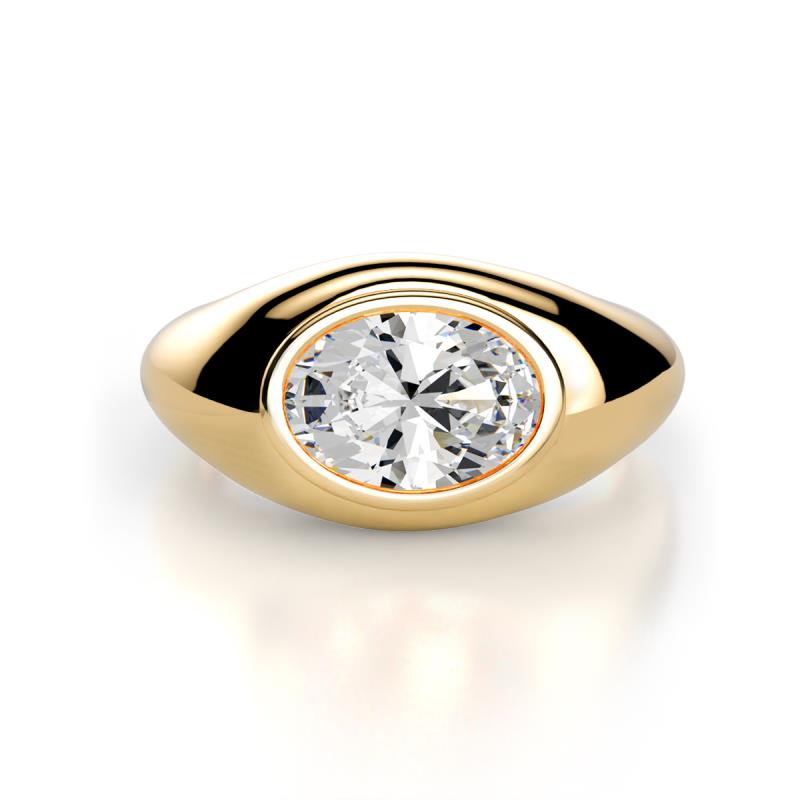 Dianne 2.00 ct IGI Certified Oval Shape Lab Grown Diamond Women Solitaire Engagement Ring 