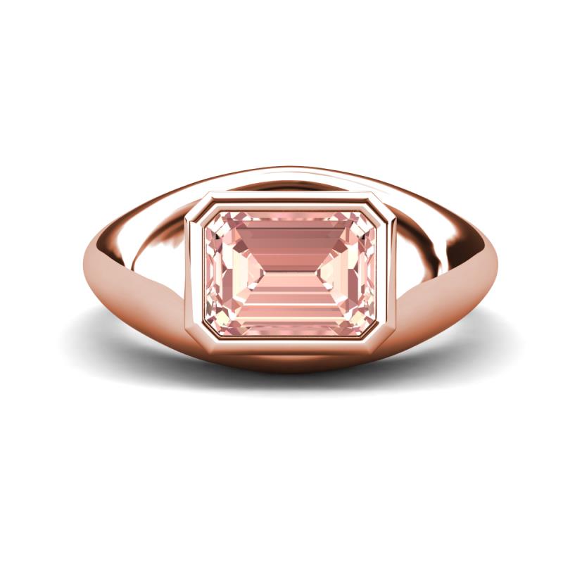 Dianne 2.25 ct Emerald Shape Morganite Women Solitaire Engagement Ring 