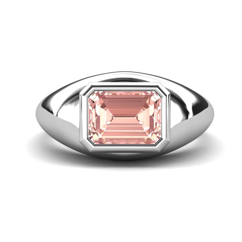 Dianne 2.25 ct Emerald Shape Morganite Women Solitaire Engagement Ring 