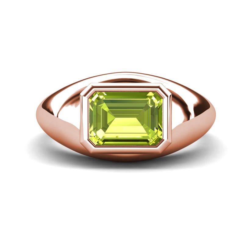 Dianne 2.45 ct Emerald Shape Peridot Women Solitaire Engagement Ring 