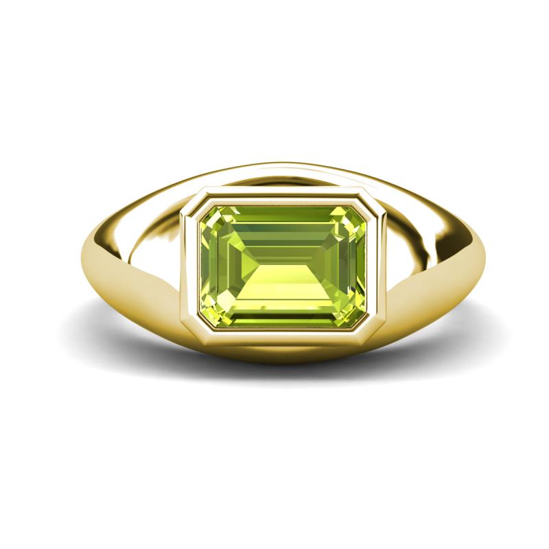 Dianne 2.45 ct Emerald Shape Peridot Women Solitaire Engagement Ring 
