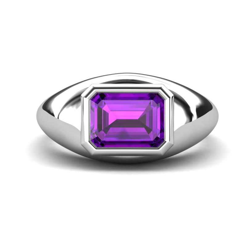 Dianne 2.00 ct Emerald Shape Amethyst Women Solitaire Engagement Ring 