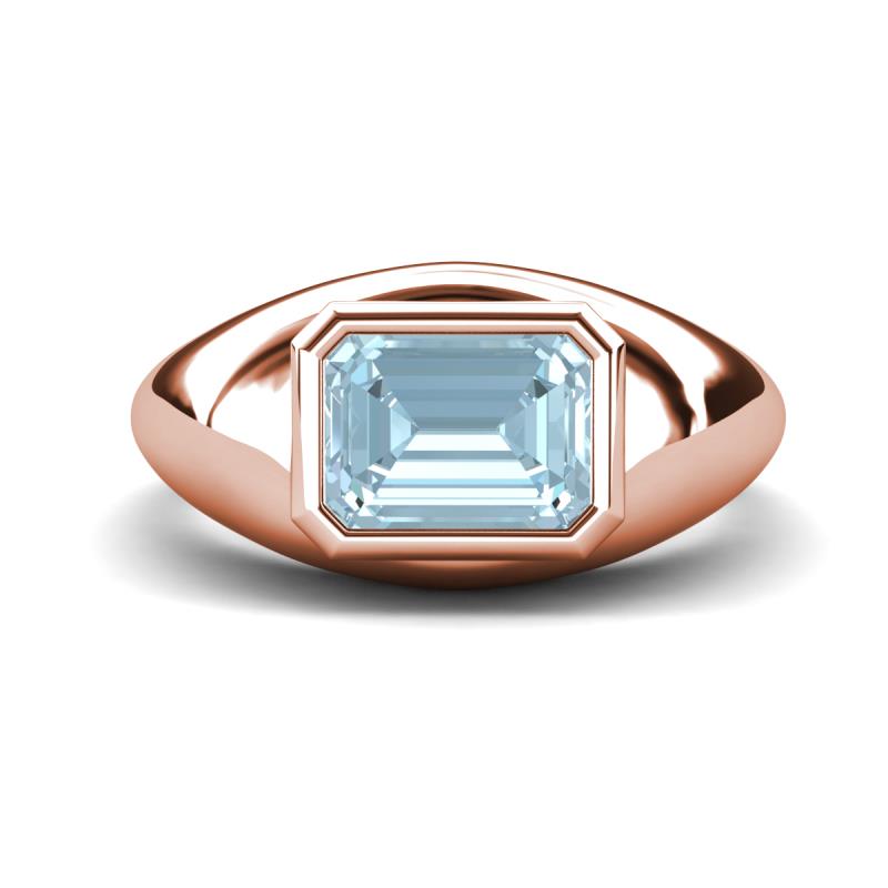 Dianne 2.00 ct Emerald Shape Aquamarine Women Solitaire Engagement Ring 
