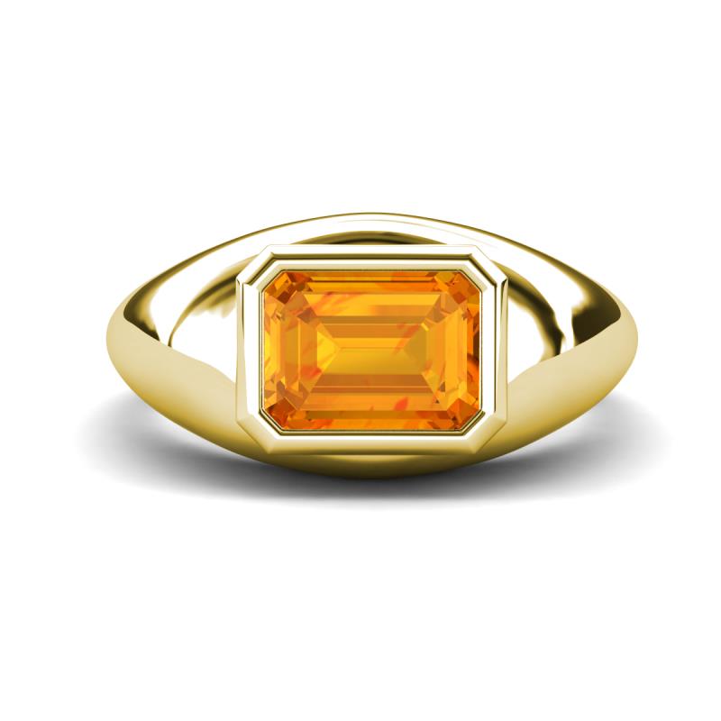 Dianne 2.00 ct Emerald Shape Citrine Women Solitaire Engagement Ring 