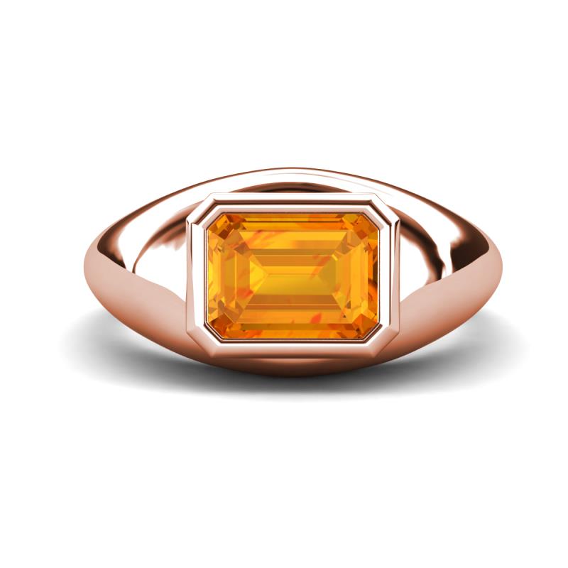 Dianne 2.00 ct Emerald Shape Citrine Women Solitaire Engagement Ring 