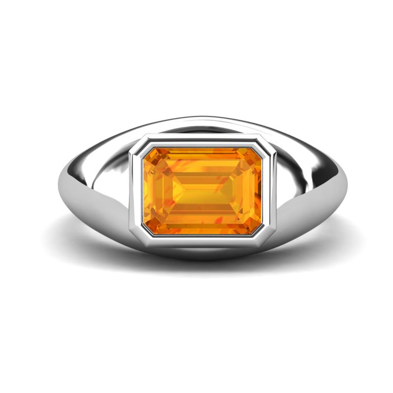 Dianne 2.00 ct Emerald Shape Citrine Women Solitaire Engagement Ring 