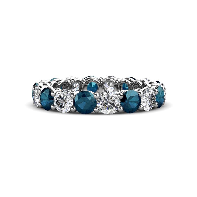 Tiffany 3.60 ctw Blue Diamond and Diamond (3.80 mm) Eternity Band 