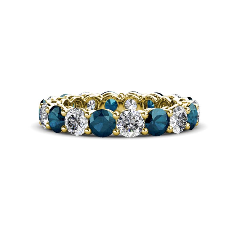 Tiffany 3.60 ctw Blue Diamond and Diamond (3.80 mm) Eternity Band 