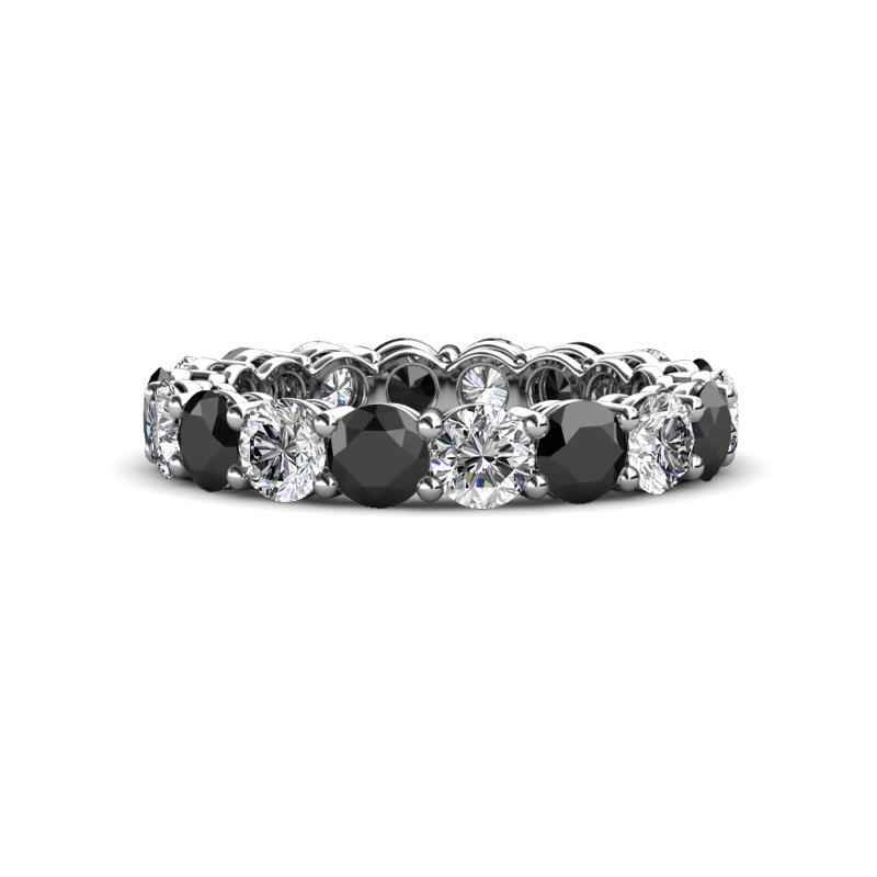 Tiffany 3.87 ctw Black Diamond and Lab Grown Diamond (3.80 mm) Eternity Band 
