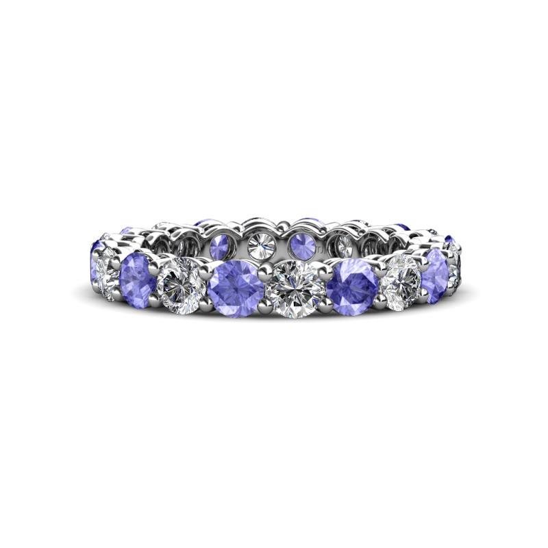 Tiffany 3.00 ctw Tanzanite and Diamond (3.40 mm) Eternity Band 