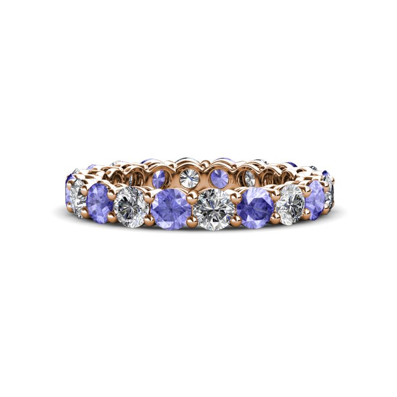 Tiffany 3.00 ctw Tanzanite and Diamond (3.40 mm) Eternity Band 