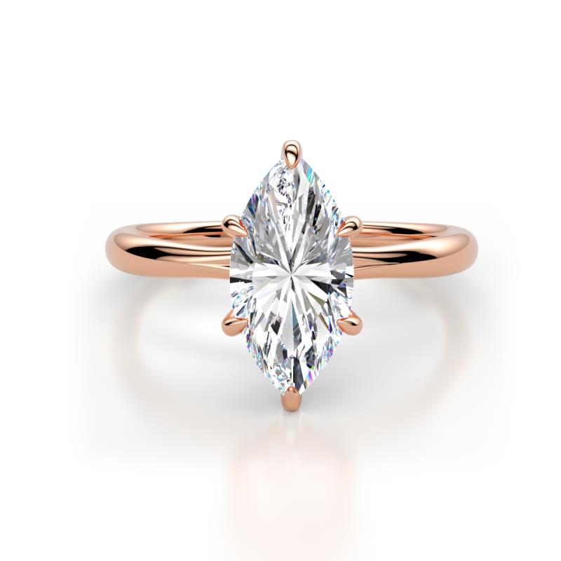 Solina 2.14 ctw IGI Certified Marquise Shape Lab Grown Diamond accented Lab Grown Diamond Hidden Halo Women Engagement Ring 