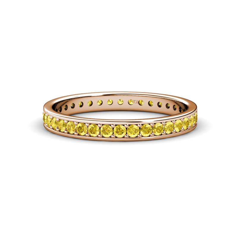Livia 1.70 mm Yellow Sapphire Eternity Band 