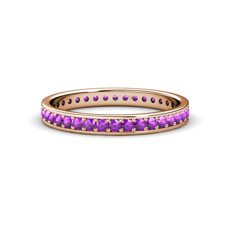 Livia 1.70 mm Amethyst Eternity Band 